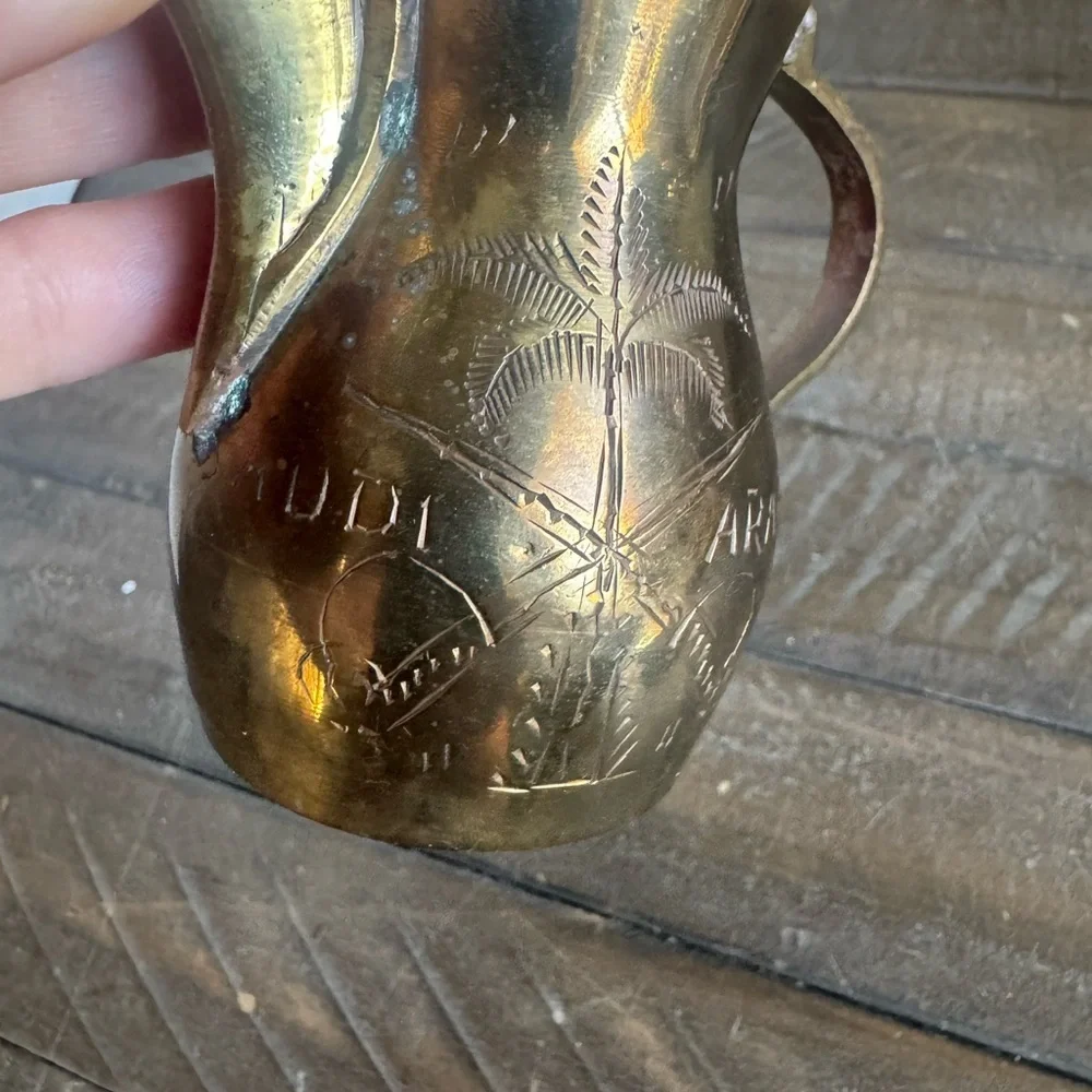 Middle Eastern Brass Coffee Pot